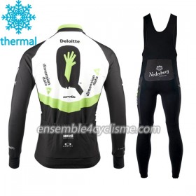 Tenue Maillot M/L + Collant à Bretelles 2017 Dimension Data Femme Hiver Thermal Fleece N001